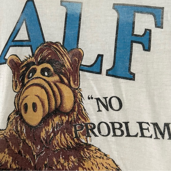 VINTAGE “ALF” No Problem Burnout Shirt sz S/M - Picture 3 of 9